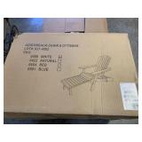 NIB White Adirondack Chair and NIB White Adirondack Chair and
