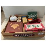 Box Of Longaberger Branded Decor, Kitchenware Box Of Longaberger Branded Decor, Kitchenware