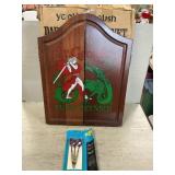 Unused Dartboard N Wooden Cabinet Unused Dartboard N Wooden Cabinet