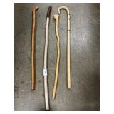 (4) Assorted Walking Sticks, Cane (4) Assorted Walking Sticks, Cane