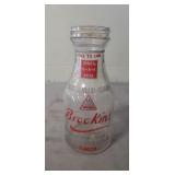 (1) Vintage "Brookins Oil" Glass Jar (9" Tall)