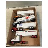 Box With (4) Winross Die-Cast Tractor Trailers