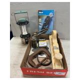 Box Wth GE Lantern, Crim Tool Kit, Clamp