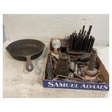 Box Of Bits, Punches, Lathe Gears, Assorted Parts