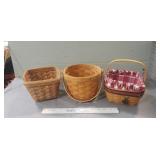 (3) Longaberger Baskets