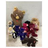 V tags Teddy Bear, Ty Beanies, Pound Pup