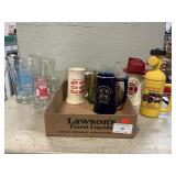 Box With (11) Firemanï¿½s Mugs