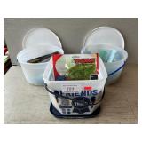 (3) Tubs Of Soft Fishing Lures, Grubs
