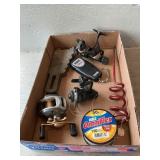 Tray Lot With Shimano, Shakespeare, Quantum Reels