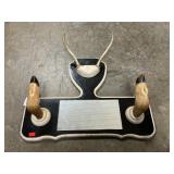 Deer Hoof & Horn Wall Mirror Placque