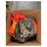 Box Lot Of Hunting Clothe, Jackets (L), Pants (M)