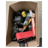 Box Lot Hitachi Nailer, Craftsman Drill, Assorted