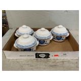 (4) Corelle Stoneware Soup Crocks