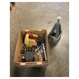 Box Lot With Jackstands, Pulley, B & D Jigsaw