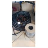 Assorted Air Hoses & Roll Of Plastic Tubing