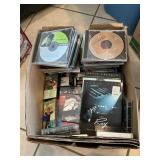 Box Lot Of CDï¿½s, DVDï¿½s, Cassettes & VHS