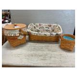 (3) Longaberger Baskets