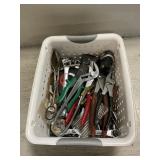 Basket Of Household Tools, Drill Bits, Sockets