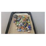 Tray Of Assorted Marbles