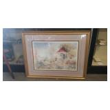(1) Framed Print "The Secret Garden" Signed By