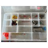 Fishing Tackle & (5) Plastic Organizers