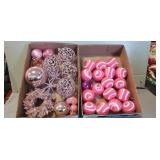 (2) Trays Of Assorted Christmas Decorations