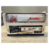Pair Of Die-Cast Tractor Trailers