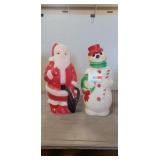 (2) Blow Molds (13" Tall / Santa Clause &