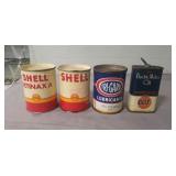 (4) Assorted Vintage Tins (All Have Some Product