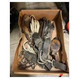 Box Lot With Utility Pole Climber Spikes & Belt