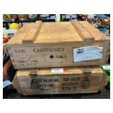 Pair Of Wooden Ammo Crates