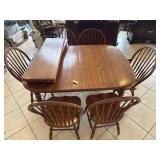 Table & 6 Chairs w/ 4 Extensions
