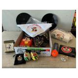 Box Of Mickey Mouse Collectibles