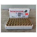 (50) Rounds Of .45 Auto Hollow Point Ammo