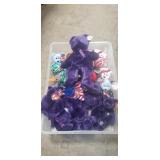 Box Of (20) Assorted Beanie Babies & Plastic