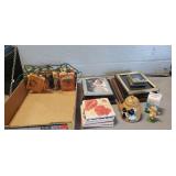 (9) Assorted Picture Frames, (5) Coasters, String