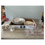 Bx Of Asst. Glassware, Haviland , Germany Dshes