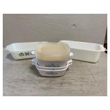 Pyrex & Fire King Loaf Pans, Corningware