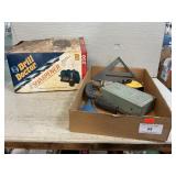 Box With Assorted Tools, Drill Bits & Sharpener