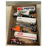 Box With (4) Winross Die-Cast Tractor Trailers