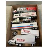 Box With (4) Winross Die-Cast Tractor Trailers