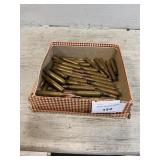 Box Of Assorted Ammo& Brass Snells