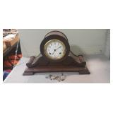 Vintage New Haven Mantle Clock w/ (2) Keys