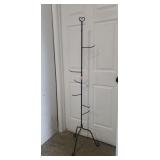 (1) Wrought Iron Basket Display Stand/Tree Stand