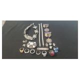 Tray Of Assorted Sterling Silver/925 Jewelry