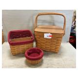 (3) Longaberger Baskets