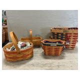 (4) Longaberger Baskets