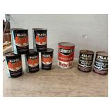 (8) Sealed Tins Of Vintage Auto Petroleum