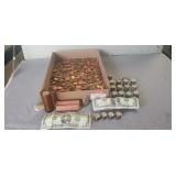 Tray Of Assorted U.S. Currency & Coinage