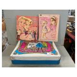 1968 Mattel Barbie Case W/ Dolls & Clothing